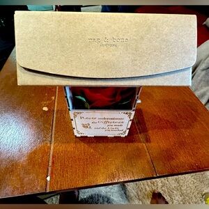 Rag & Bone Special Edition Eyeglasses Case with Pouch - Rare - Brown NWOT
